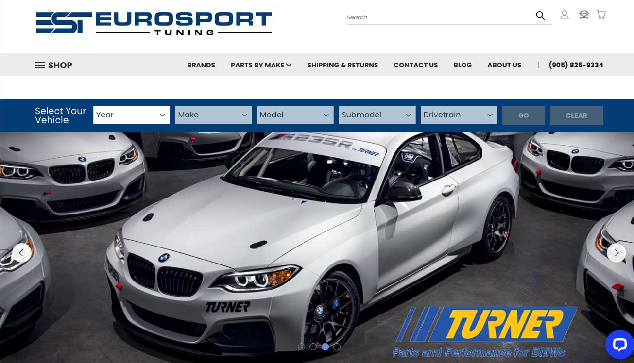 Eurosport Tuning BigCommerce Homepage